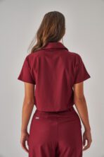 Voyage – Bordo Kadın Alt Scrubs - Görsel 6
