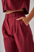 Voyage – Bordo Kadın Alt Scrubs - Görsel 4