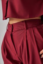 Voyage – Bordo Kadın Alt Scrubs - Görsel 3