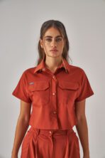 Celeste – Kiremit Kadın Üst Scrubs