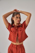 Celeste – Kiremit Kadın Üst Scrubs - Görsel 5