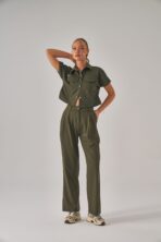 Celeste – Haki Yeşil Kadın Üst Scrubs - Görsel 2