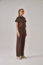 Voyage – Kahverengi Kadın Alt Scrubs - Görsel 4