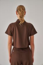 Celeste – Kahverengi Kadın Üst Scrubs - Görsel 5