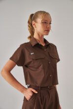 Celeste – Kahverengi Kadın Üst Scrubs