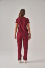 Vortex – Bordo Kadın Üst Scrubs - Görsel 4