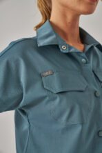 Celeste – Petrol Mavisi Kadın Üst Scrubs - Görsel 2