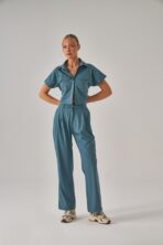 Celeste – Petrol Mavisi Kadın Üst Scrubs - Görsel 5