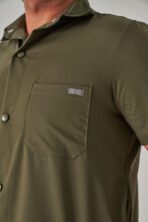 Hozee – Haki Yeşil Erkek Üst Scrubs - Görsel 4