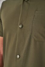 Hozee – Haki Yeşil Erkek Üst Scrubs - Görsel 3