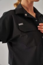 Celeste - Siyah Kadın Üst Scrubs - Görsel 5