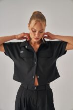 Celeste - Siyah Kadın Üst Scrubs - Görsel 2