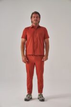 Hozee – Kiremit Erkek Üst Scrubs - Görsel 4