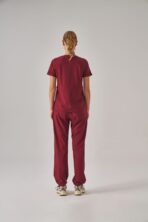 Fun – Bordo Kadın Üst Scrubs - Görsel 3