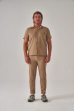 Hozee – Camel Bej Erkek Üst Scrubs - Görsel 3