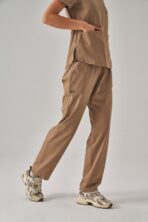 Rum – Camel Bej Kadın Alt Scrubs