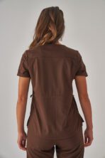 Fun – Kahverengi Kadın Üst Scrubs - Görsel 4