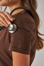 Fun – Kahverengi Kadın Üst Scrubs - Görsel 8
