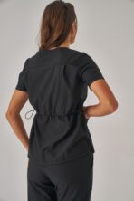 Fun – Siyah Kadın Üst Scrubs - Görsel 3