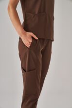 Guz – Kahverengi Kadın Alt Scrubs - Görsel 4