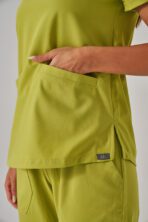 Fun - Lime Yeşil Kadın Üst Scrubs - Görsel 2