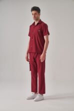 Hozee – Bordo Erkek Üst Scrubs - Görsel 3