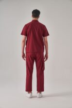 Hozee – Bordo Erkek Üst Scrubs - Görsel 2