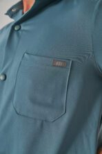 Hozee – Petrol Mavisi Erkek Üst Scrubs - Görsel 5