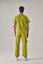 Hozee – Lime Yeşil Erkek Üst Scrubs - Görsel 2