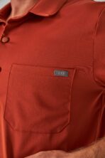 Salu - Kiremit Erkek Üst Scrubs - Görsel 4