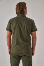 Salu – Haki Yeşil Erkek Üst Scrubs - Görsel 2