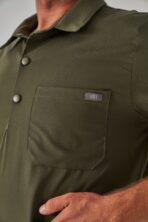 Salu – Haki Yeşil Erkek Üst Scrubs - Görsel 4