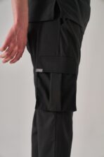 Cosmo – Siyah Erkek Alt Scrubs - Görsel 4