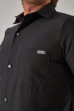 Hozee – Siyah Erkek Üst Scrubs - Görsel 3