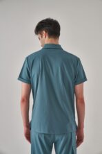 Salu – Petrol Mavi Erkek Üst Scrubs - Görsel 2