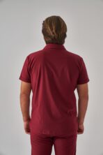 Salu – Bordo Erkek Üst Scrubs - Görsel 4