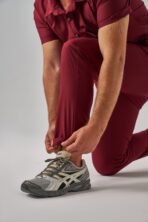 Orka – Bordo Erkek Alt Scrubs - Görsel 4