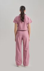 Celeste – Pudra Pembe Kadın Üst Crop Scrubs - Görsel 5