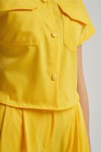 Celeste – Sarı Kadın Üst Crop Scrubs - Görsel 5